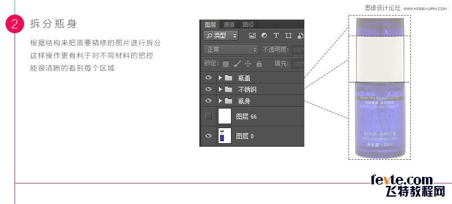 Photoshop详解电商修图之化妆品的精修思路,PS教程,素材中国网