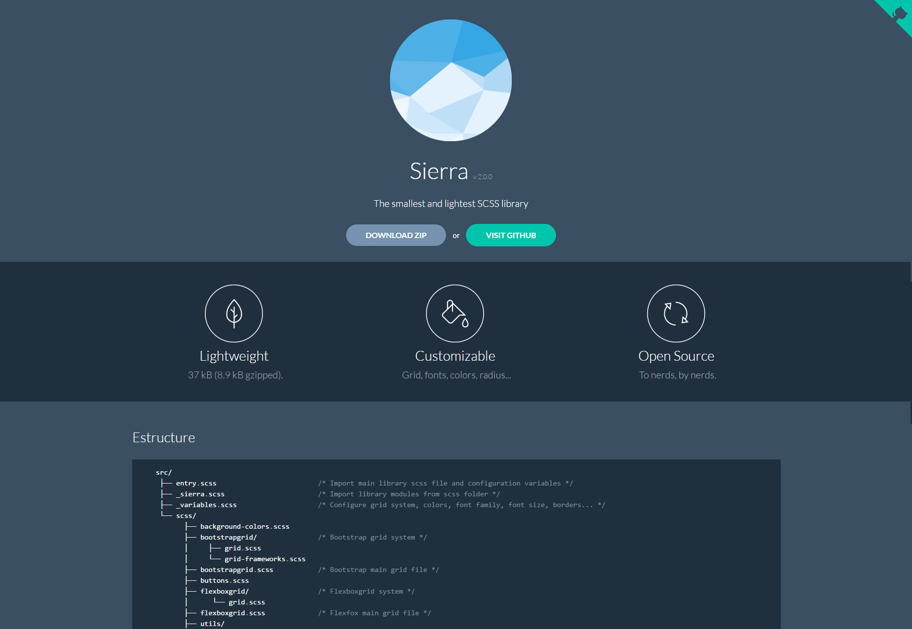 sierra-lightweight-scss-library