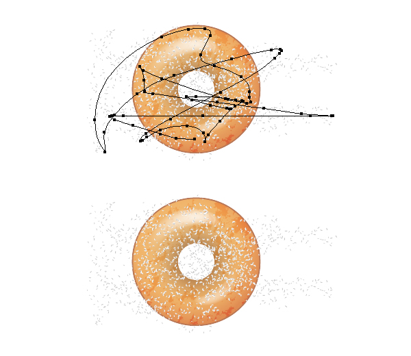 add sugar on donut 2