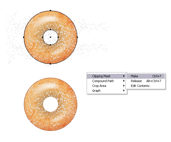 add sugar on donut 3