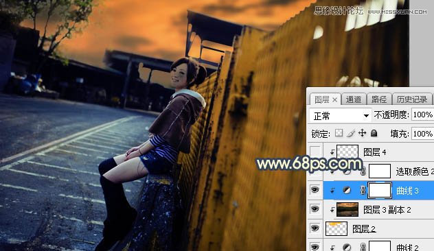 Photoshop给果子外景照片添加黄昏美景,PS教程,素材中国网