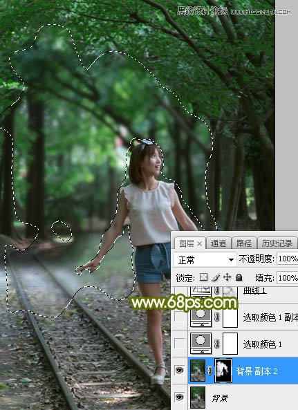 Photoshop调出外景人像照片唯美逆光效果,PS教程,素材中国网