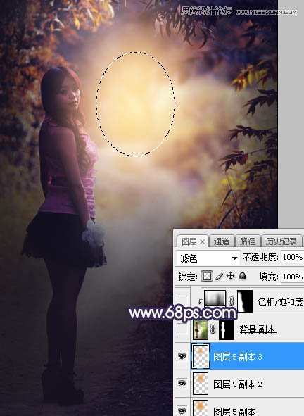 Photoshop给人像照片添加暖色高光装饰效果,PS教程,素材中国网