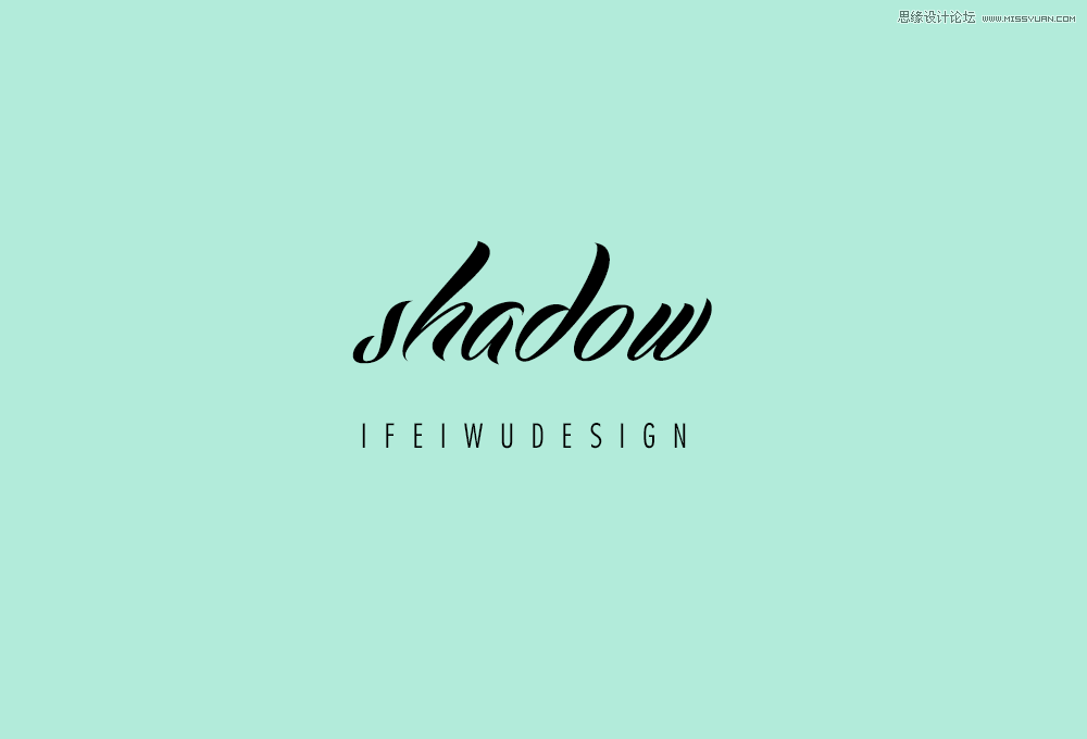 Photoshop简单的制作扁平化字体长阴影效果,PS教程,素材中国网