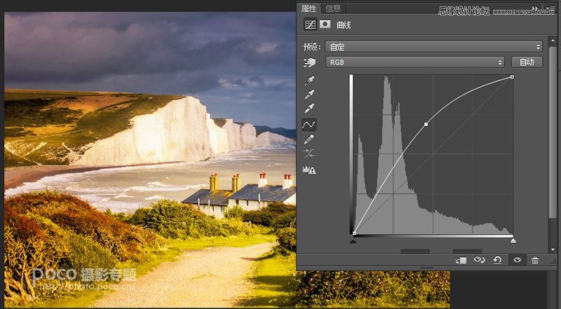 Photoshop详细解析曲线工具的使用原理,PS教程,素材中国网