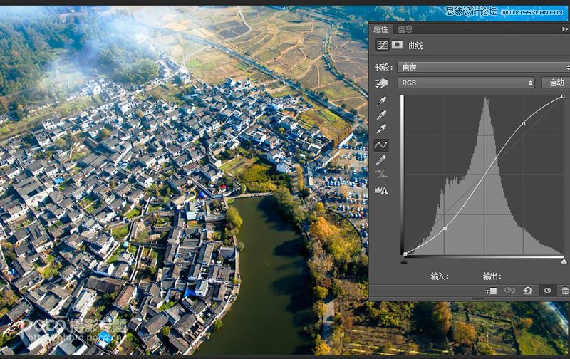 Photoshop详细解析曲线工具的使用原理,PS教程,素材中国网