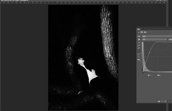 Photoshop调出夜晚照片高质量的黑白效果,PS教程,素材中国网