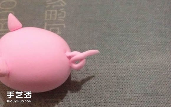 超轻粘土小粉猪DIY图解 手工粘土小猪的做法 -  