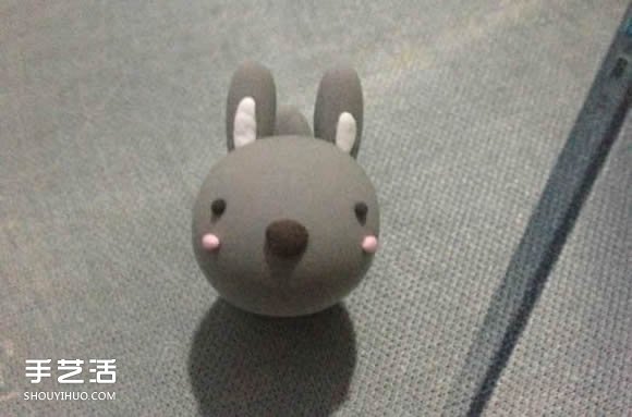 超轻粘土制作灰兔子 DIY萌兔子粘土手工教程 -  