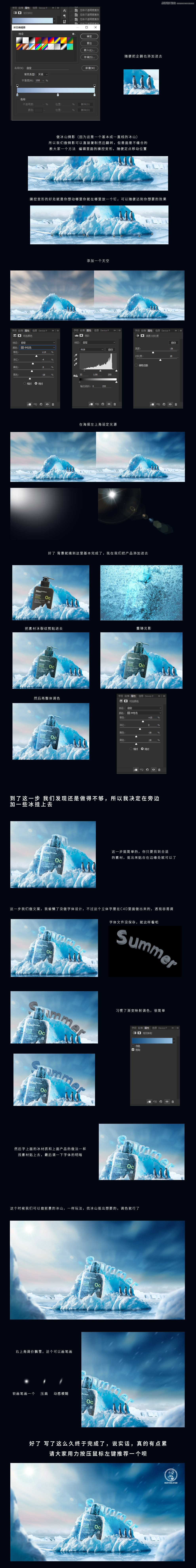 Photoshop详细解析护肤品产品海报合成教程,PS教程,素材中国网