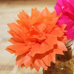母亲节手工纸花的做法 幼儿园皱纹纸花制作_折