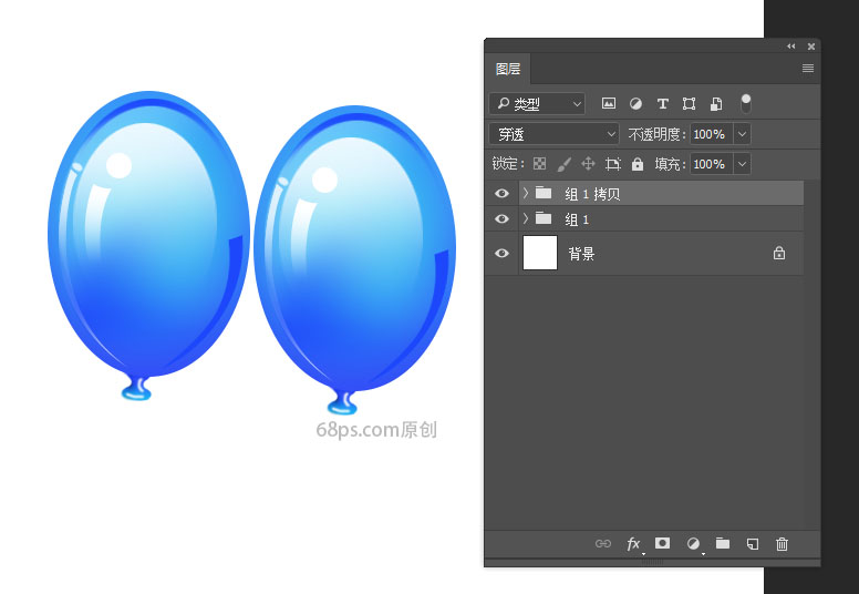 Photoshop绘制透明气球装饰效果图,PS教程,素材中国网