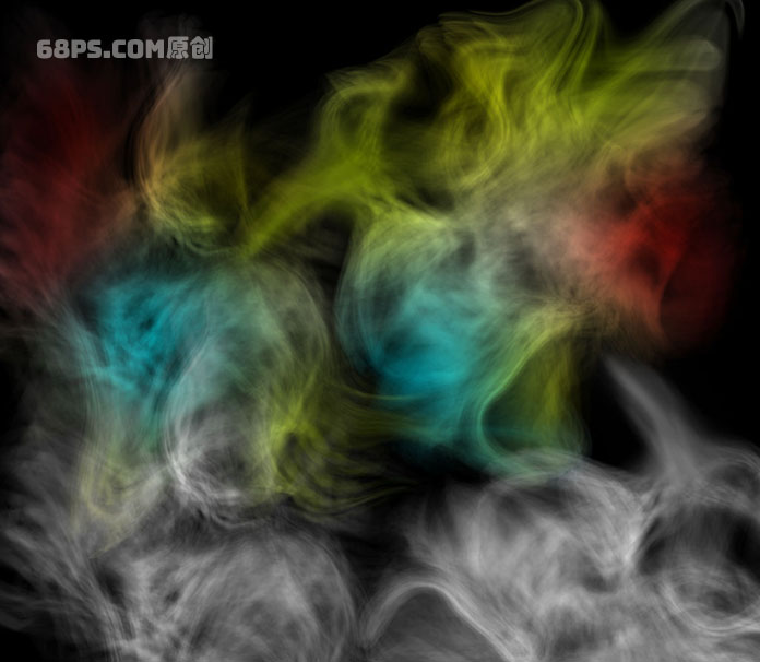 Photoshop制作抽象主题风格的烟雾效果图,PS教程,素材中国网