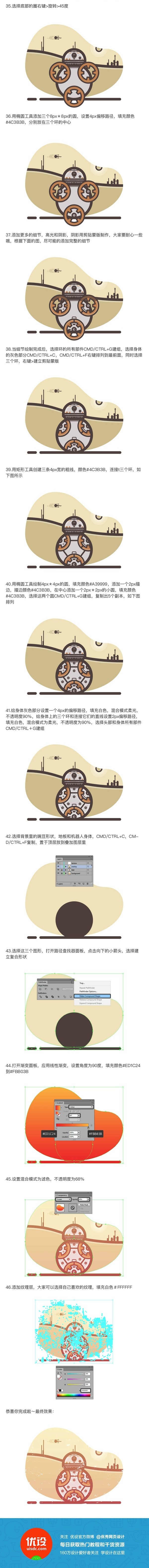 Illustrator绘制科幻电影中的机器人,PS教程,素材中国网