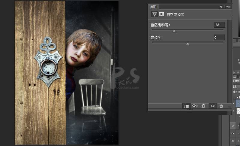 Photoshop制作恐怖氛围的电影海报教程,PS教程,素材中国网