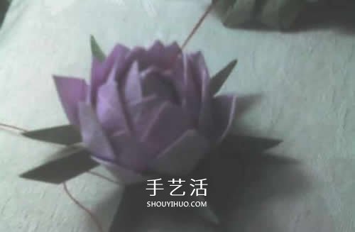 祈福莲花折纸方法图解简单莲花的折法步骤