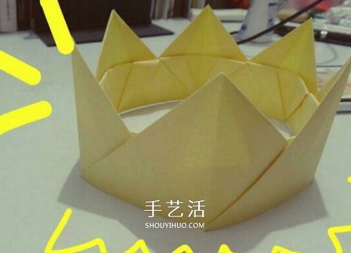 儿童皇冠的折纸方法简易纸皇冠的折法图解