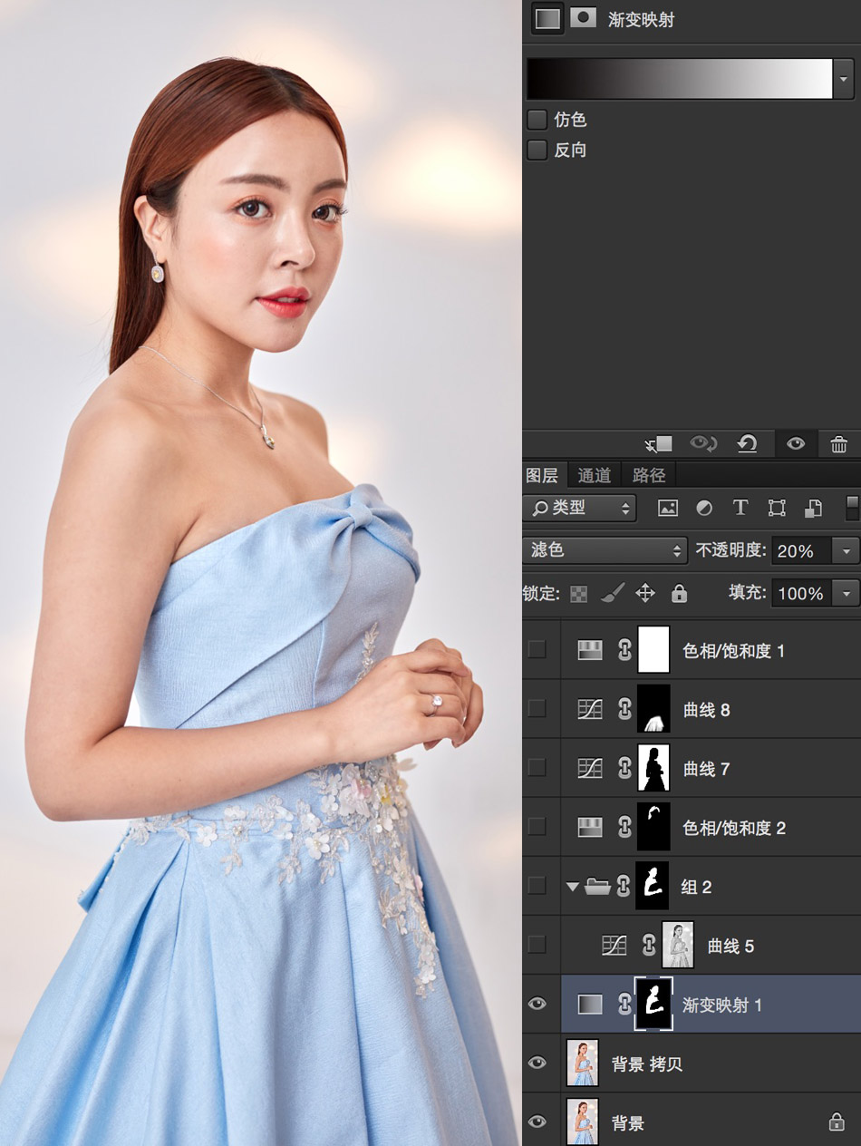 Photoshop给曝光不足的美女人像美白美肤,PS教程,素材中国网