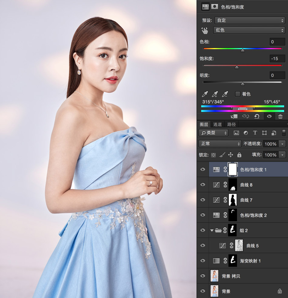 Photoshop给曝光不足的美女人像美白美肤,PS教程,素材中国网