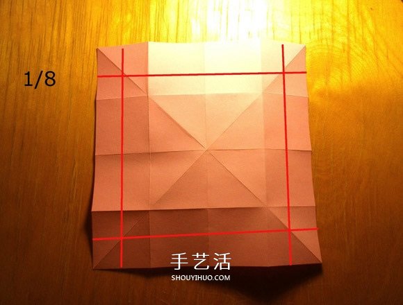 玫瑰花的折法简单易学 简单好看玫瑰花折纸 -  