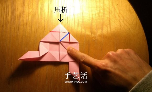 玫瑰花的折法简单易学 简单好看玫瑰花折纸 -  