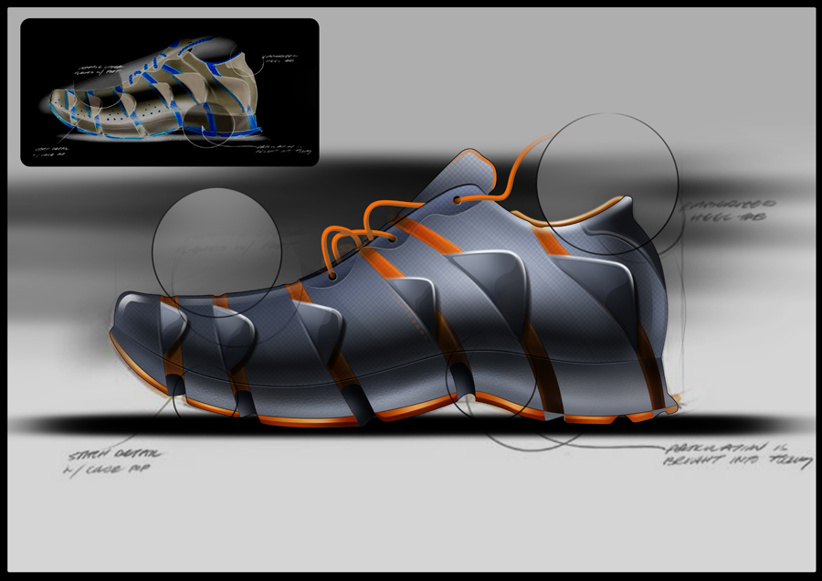 Photoshop鼠绘立体感十足的时尚运动鞋,PS教程,素材中国网