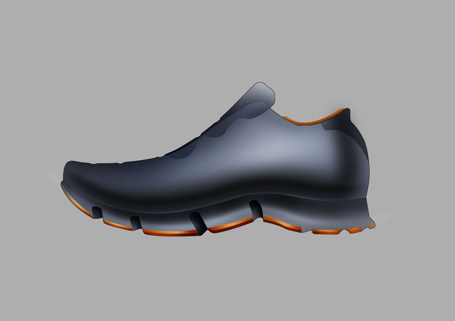 Photoshop鼠绘立体感十足的时尚运动鞋,PS教程,素材中国网