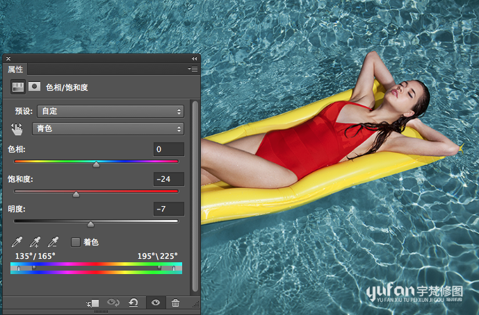 Photoshop详细解析泳装模特的后期修图过程,PS教程,素材中国网