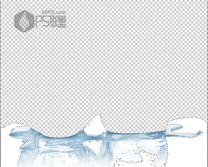 Photoshop抠出通明风格的立体冰块教程,PS教程,素材中国网