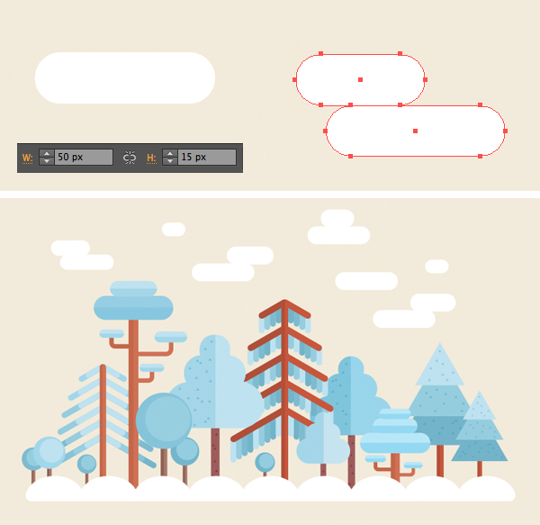 Illustrator绘制冬季下雪场景插画,PS教程,素材中国网