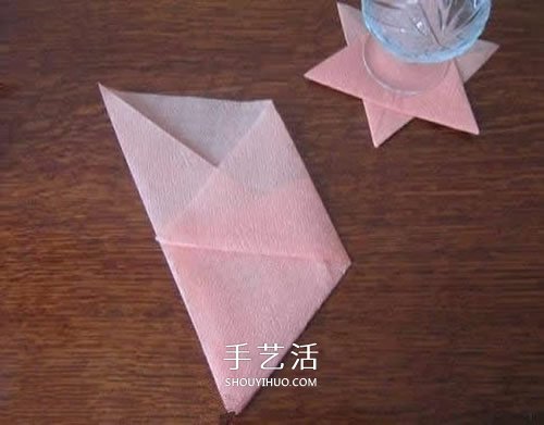 手工六角星杯垫的折法 简单星星杯垫怎么折 -  