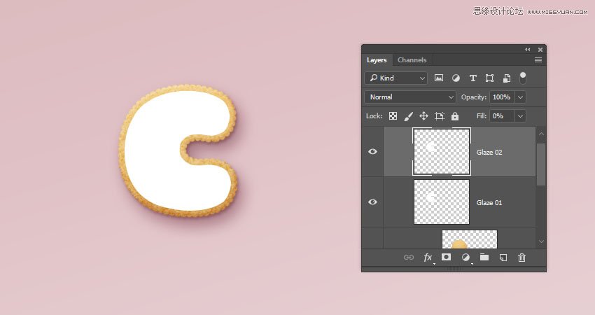 Photoshop制作可爱的糖果饼干字【英】,PS教程,素材中国网