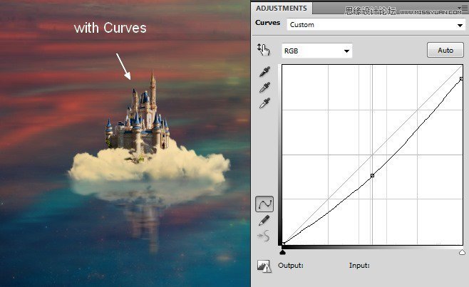 Photoshop合成绚丽空中翱翔的仙子【英】,PS教程,素材中国网