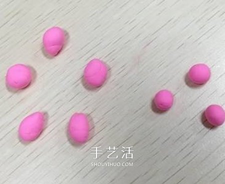 想念起了春天 用超轻粘土手工制作美丽的桃花 -  