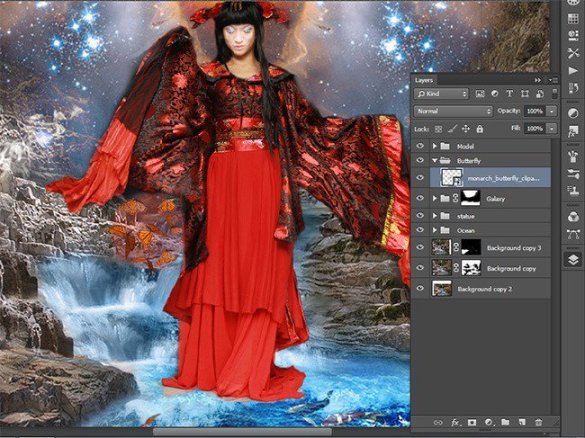 Photoshop合成正在施法的巫师【英】,PS教程,素材中国网