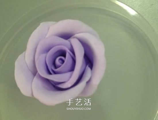 超轻粘土玫瑰花教程图解 让人惊艳的渐变色！ -  