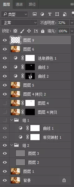 Photoshop调出复古暖黄色的人像照片,PS教程,素材中国网