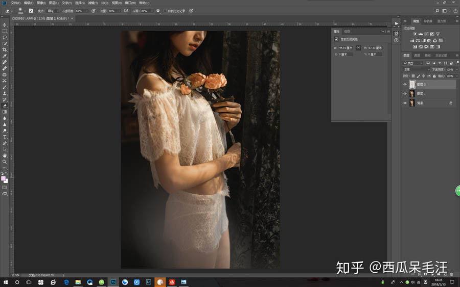 Photoshop调出室内美女朦胧艺术效果,PS教程,素材中国网