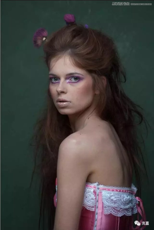Photoshop给俄罗斯美女人像增加质感肤色,PS教程,素材中国网