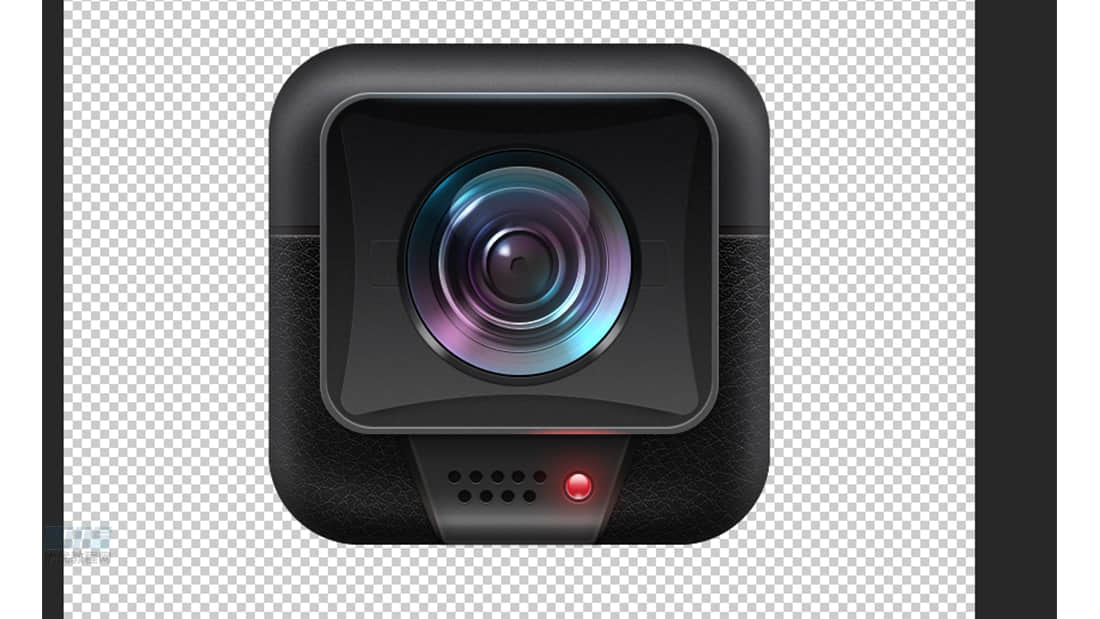 Photoshop绘制立体质感的相机图标教程,PS教程,素材中国网