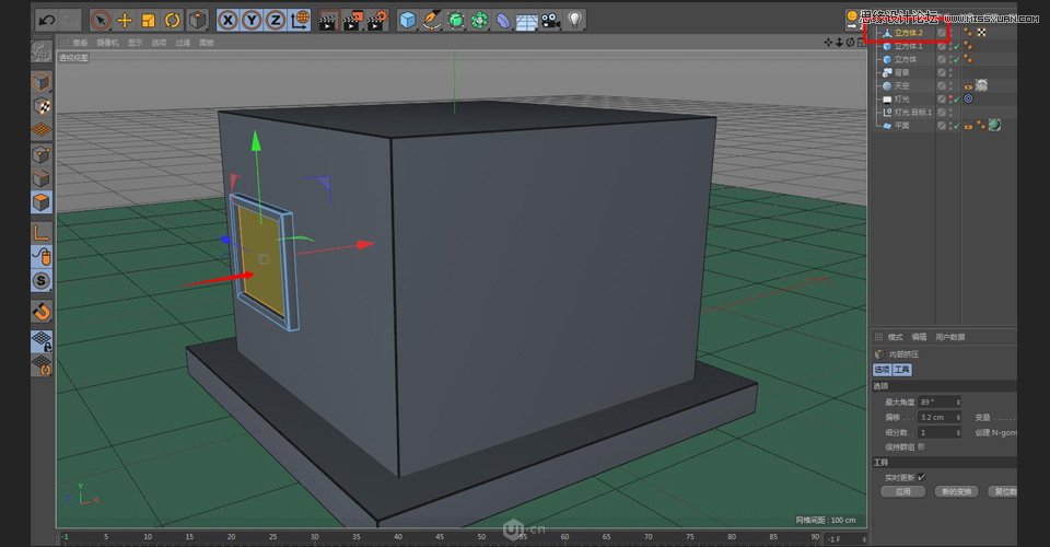 C4D制作卡通风格的便利店建模教程,PS教程,素材中国网