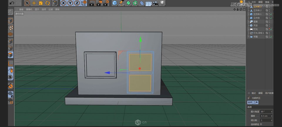 C4D制作卡通风格的便利店建模教程,PS教程,素材中国网