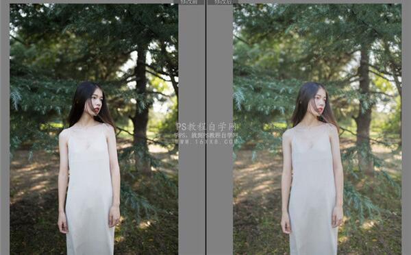 Photoshop调出森林美女照片朦胧艺术效果,PS教程,素材中国网