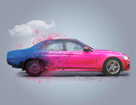Photoshop合成创意的汽车宣传海报教程