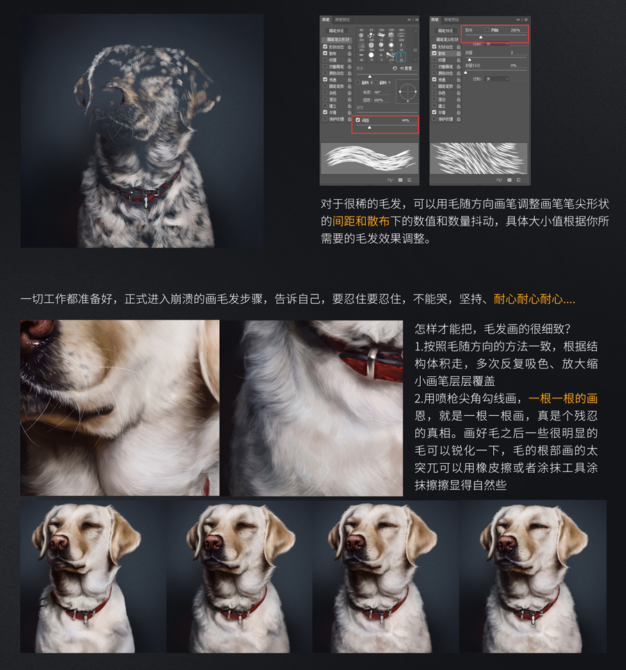 Photoshop绘制可爱的狗狗教程,PS教程,素材中国网