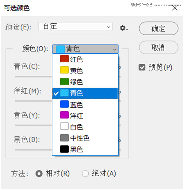 详解PS后期中可选颜色要怎么使用,PS教程,素材中国网