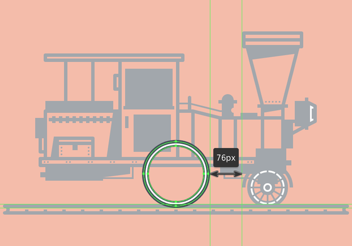 火车插图：AI绘制复古风格的火车插画,PS教程,素材中国网
