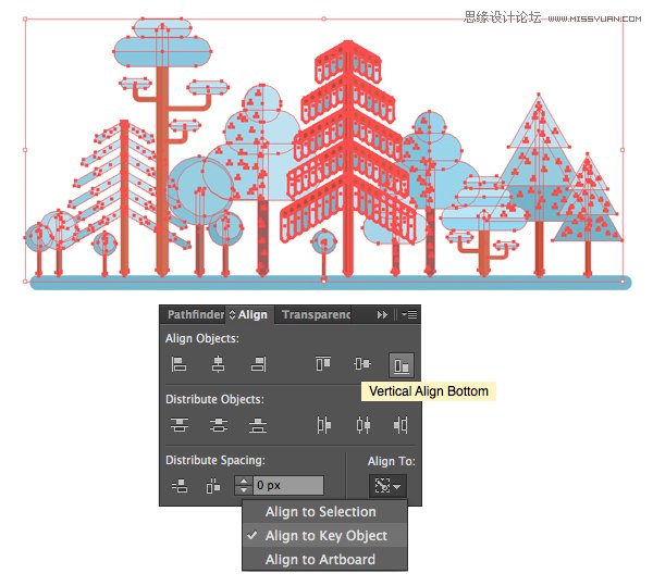 冬季插画：AI绘制唯美的冬季森林场景,PS教程,素材中国网