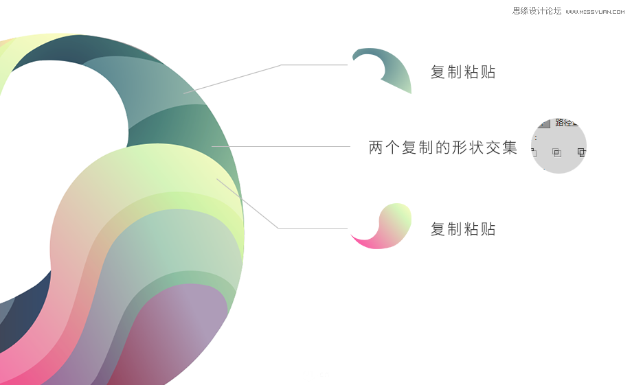 Illustrator绘制一个抽象立体感太极球,PS教程,素材中国网