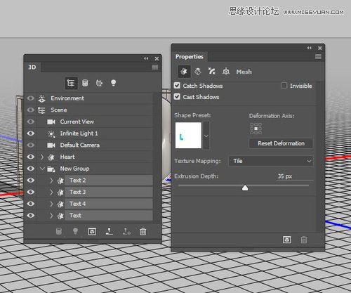 Photoshop制作银色纹理的LOVE艺术字,PS教程,素材中国网